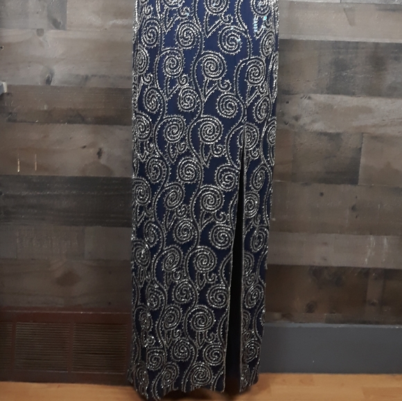 Vintage Niteline Della Roufogali Beaded Long Dress - Picture 2 of 8